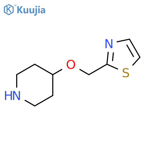 4-(1,3-thiazol-2-yl)methoxypiperidine structure