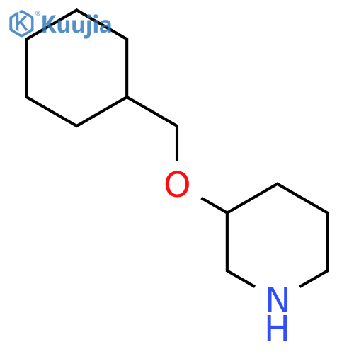 3-(Cyclohexylmethoxy)piperidine structure