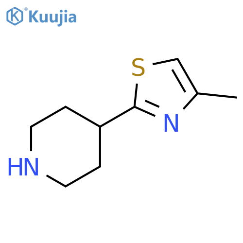 4-(4-methyl-1,3-thiazol-2-yl)piperidine structure