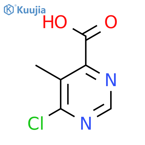 6-Chloro-5-methylpyrimidine-4-carboxylic acid structure