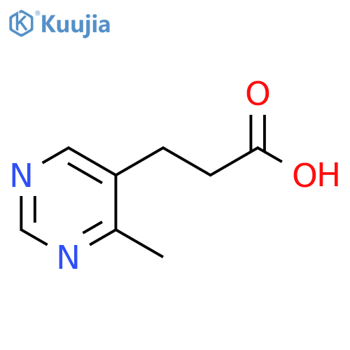 3-(4-methylpyrimidin-5-yl)propanoic acid structure