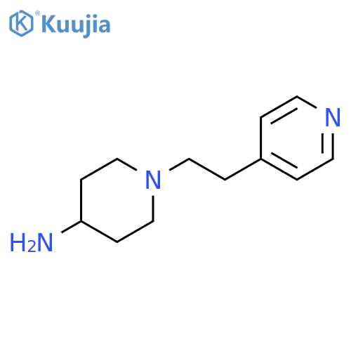 1-2-(pyridin-4-yl)ethylpiperidin-4-amine structure