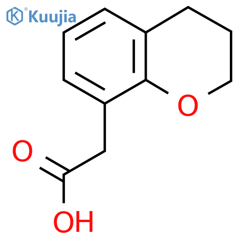 2-(3,4-Dihydro-2h-1-benzopyran-8-yl)acetic acid structure