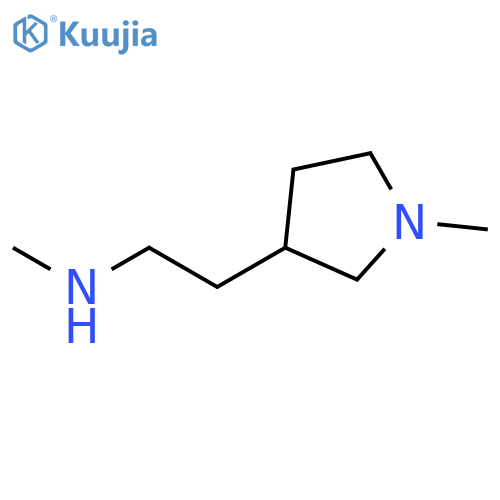 3-Pyrrolidineethanamine, N,N-dimethyl- structure