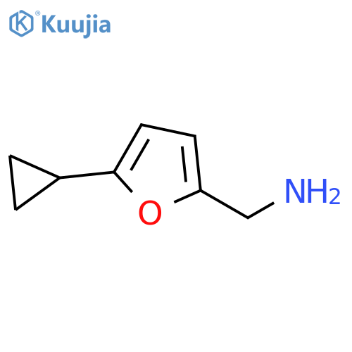 (5-cyclopropylfuran-2-yl)methanamine structure