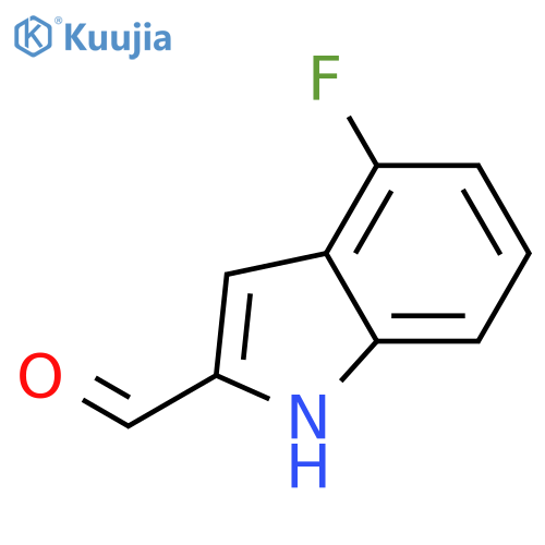 4-fluoro-1H-indole-2-carbaldehyde structure