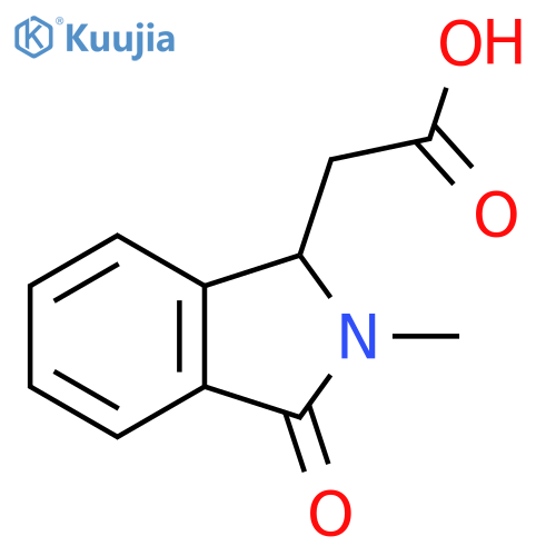 2-(2-Methyl-3-oxoisoindolin-1-yl)acetic acid structure