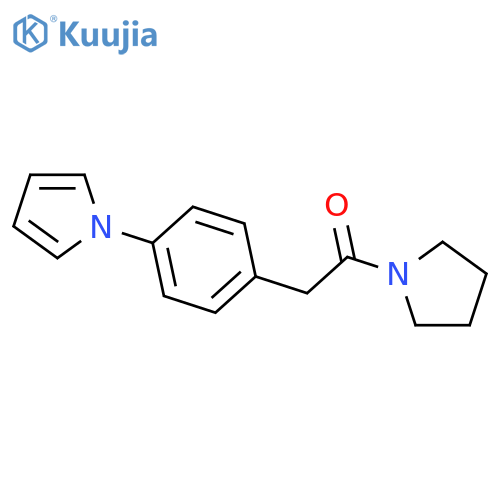Pyrrolidine, 1-[[4-(1H-pyrrol-1-yl)phenyl]acetyl]- structure
