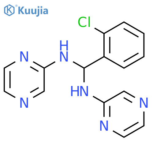 Pyrazine, 2,2'-(o-chlorobenzylidenediimino)di- structure