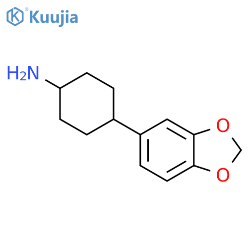 4-(Benzo[D][1,3]dioxol-5-YL)cyclohexanamine structure