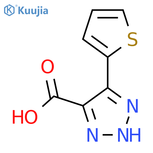 4-(Thiophen-2-yl)-1H-1,2,3-triazole-5-carboxylic acid structure