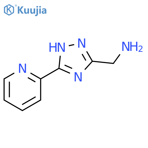 1-[5-(pyridin-2-yl)-4H-1,2,4-triazol-3-yl]methanamine structure