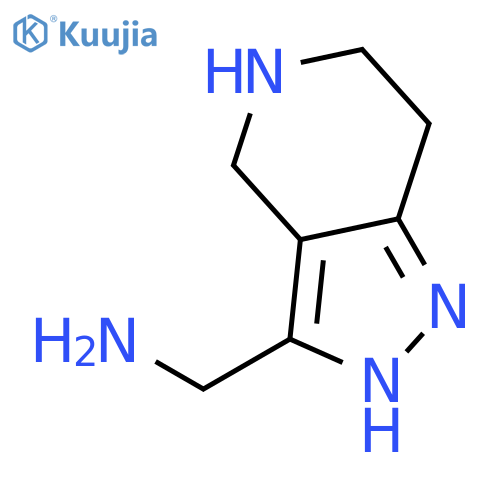 (4,5,6,7-tetrahydro-2H-pyrazolo4,3-cpyridin-3-yl)methanamine structure