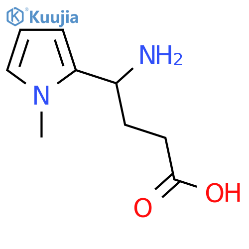 4-amino-4-(1-methyl-1H-pyrrol-2-yl)butanoic acid structure