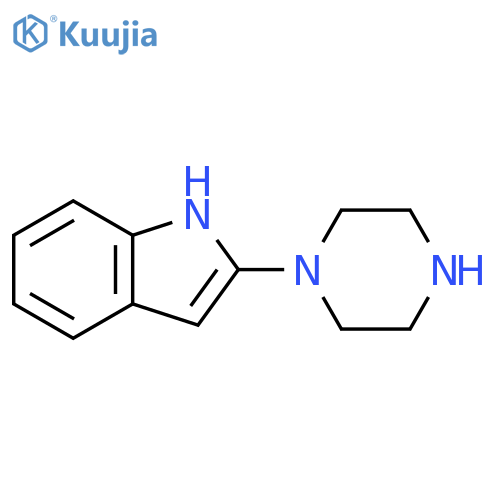 2-(piperazin-1-yl)-1H-indole structure