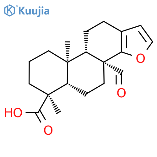 (4S,9β,10α)-8α-Formyl-4-methyl-18-nor-15-oxa-5β-androsta-13,16-diene-4-carboxylic acid structure