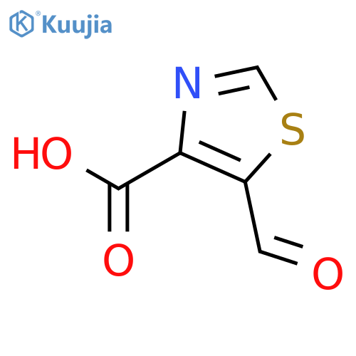 5-formyl-1,3-thiazole-4-carboxylic acid structure