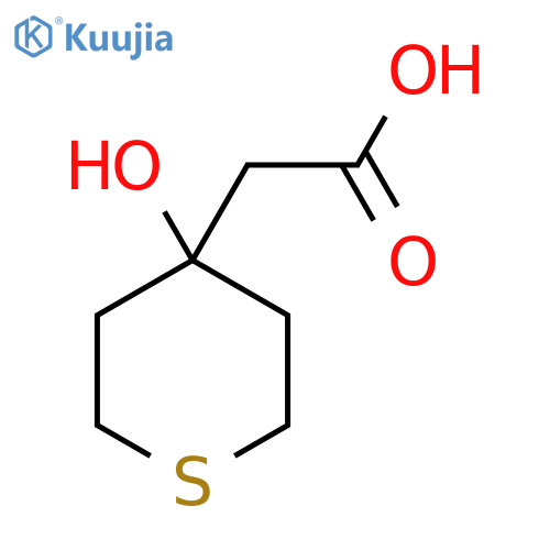 2-(4-hydroxythian-4-yl)acetic acid structure