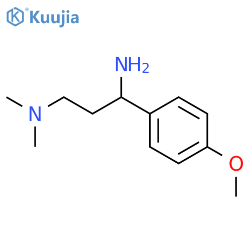 1-(4-methoxyphenyl)-N~3~,N~3~-dimethylpropane-1,3-diamine dihydrochloride structure