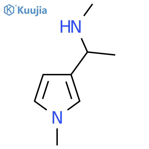 methyl1-(1-methyl-1H-pyrrol-3-yl)ethylamine structure