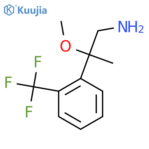 2-methoxy-2-2-(trifluoromethyl)phenylpropan-1-amine structure