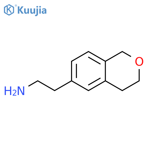 2-(3,4-dihydro-1H-2-benzopyran-6-yl)ethan-1-amine structure