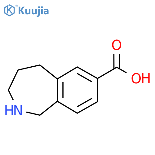 2,3,4,5-tetrahydro-1H-2-benzazepine-7-carboxylic acid structure