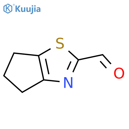 4H,5H,6H-cyclopenta[d][1,3]thiazole-2-carbaldehyde structure