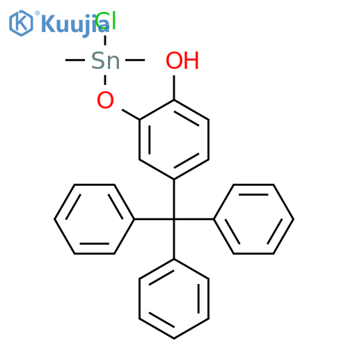 Phenoxy, 2-[(chlorodimethylstannyl)oxy]-4-(triphenylmethyl)- structure