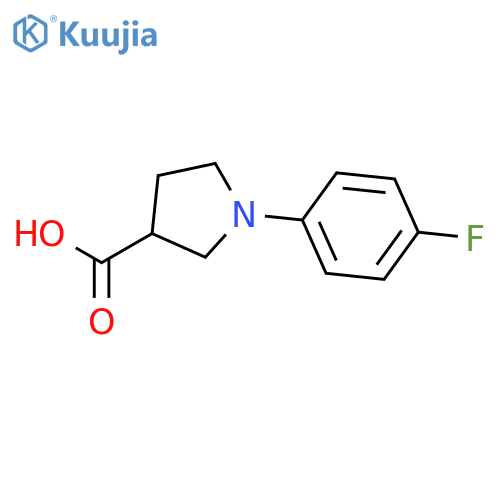 1-(4-Fluorophenyl)pyrrolidine-3-carboxylic acid structure