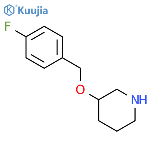 3-[(4-Fluorobenzyl)oxy]piperidine structure
