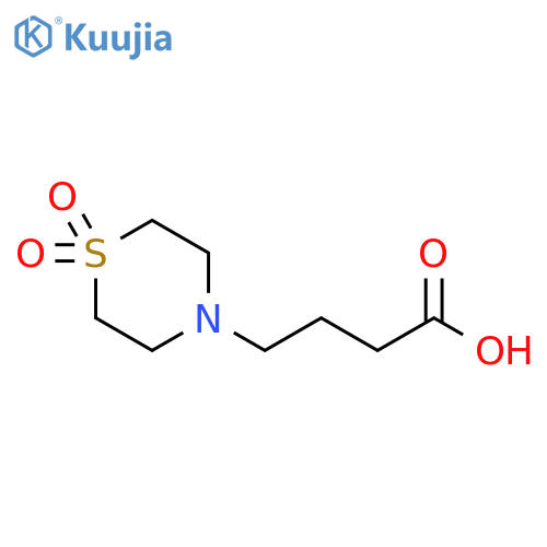 4-(1,1-dioxidothiomorpholino)butanoic acid structure