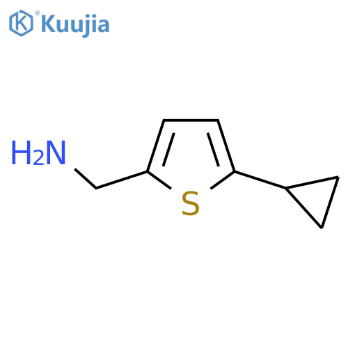 (5-Cyclopropylthiophen-2-yl)methanamine structure