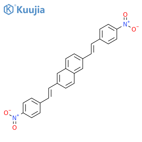 2,6-Bis[2-(4-nitrophenyl)ethenyl]naphthalene structure