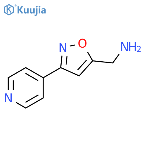 5-Isoxazolemethanamine, 3-(4-pyridinyl)- structure