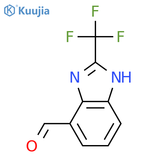 2-(Trifluoromethyl)-1H-benzimidazole-7-carboxaldehyde structure