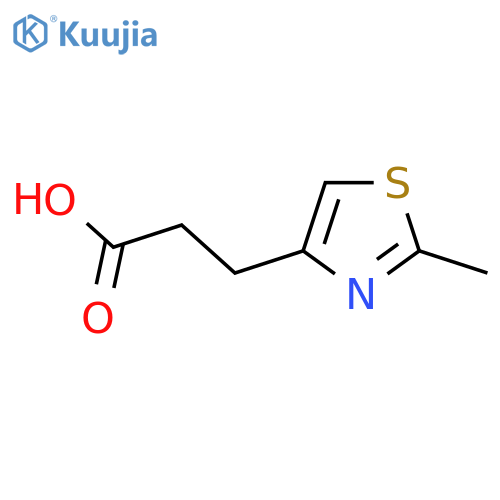 3-(2-Methyl-1,3-thiazol-4-yl)propanoic acid structure