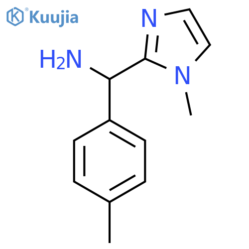 C-(1-Methyl-1H-imidazol-2-yl)-C-p-tolyl-methylamine structure
