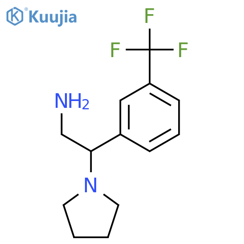 2-Pyrrolidin-1-yl-2-(3-trifluoromethyl-phenyl)-ethylamine structure