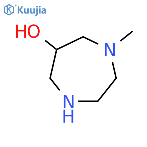 1-methyl-1,4-diazepan-6-ol structure