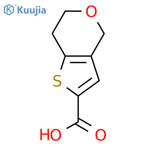 4H,6H,7H-thieno[3,2-c]pyran-2-carboxylic acid structure