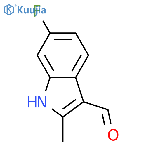 6-Fluoro-2-methyl-1H-indole-3-carbaldehyde structure