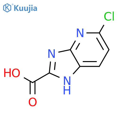 5-chloro-3H-imidazo[4,5-b]pyridine-2-carboxylic acid structure