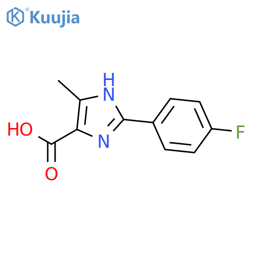 2-(4-fluorophenyl)-5-methyl-1H-imidazole-4-carboxylic Acid structure