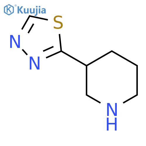 2-Piperidin-3-yl-1,3,4-thiadiazole structure