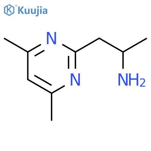 1-(4,6-Dimethylpyrimidin-2-yl)propan-2-amine structure