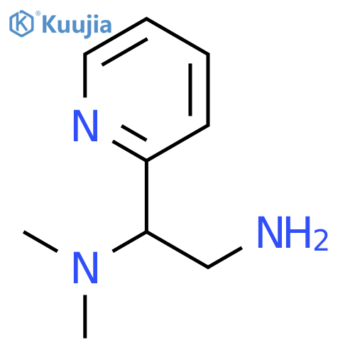 N1,N1-Dimethyl-1-(pyridin-2-yl)ethane-1,2-diamine structure