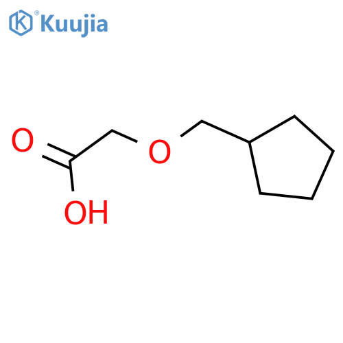 2-(Cyclopentylmethoxy)acetic acid structure