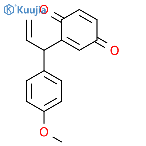 2,5-Cyclohexadiene-1,4-dione, 2-[1-(4-methoxyphenyl)-2-propenyl]- structure