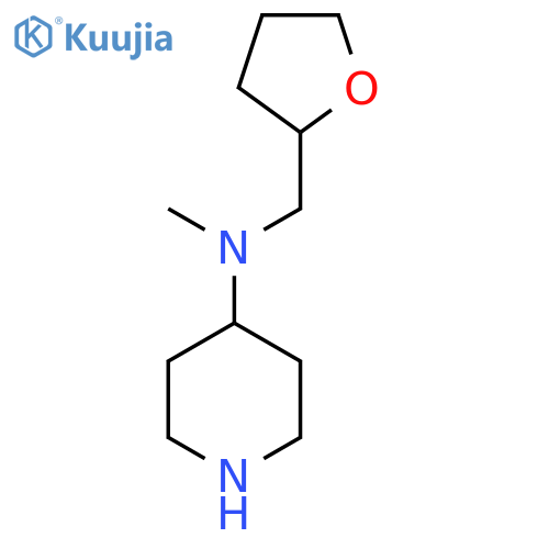 N-methyl-N-(oxolan-2-yl)methylpiperidin-4-amine structure